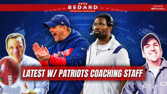 .@betonline_ag Podcast & Video: Bedard Patriots Pod - What's going on with coaching staff? Super Bowl pick taken at BSJ Headquarters (Patriots)